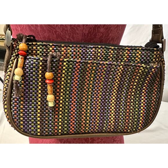Liz Claiborne Woven Tapestry Shoulder Bag, Vintage Nostalgic Y2K Style - Picture 1 of 9